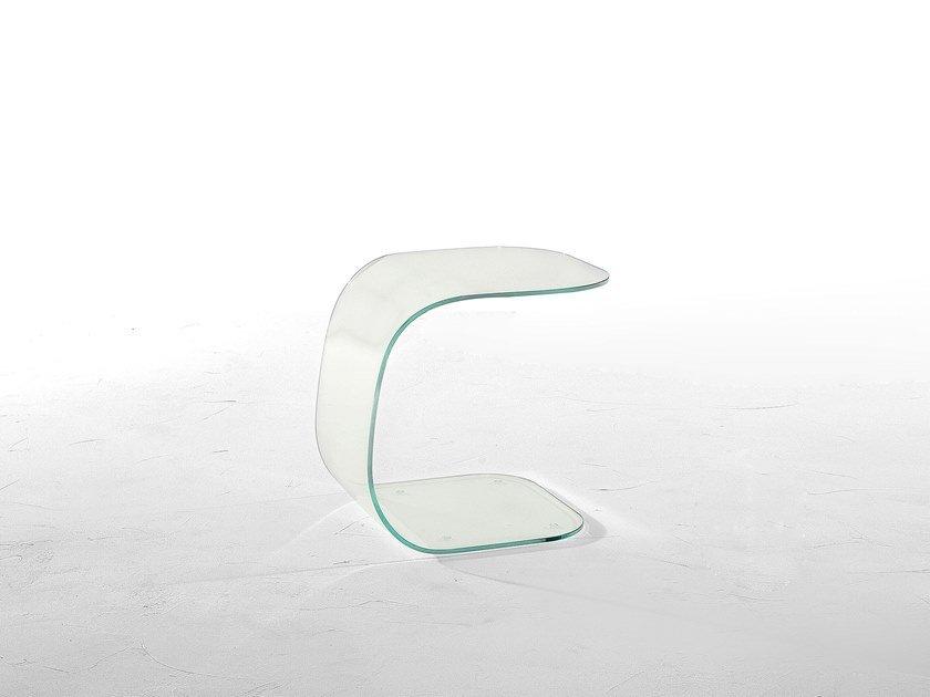 Glass side table | Beside by Tonin Casa