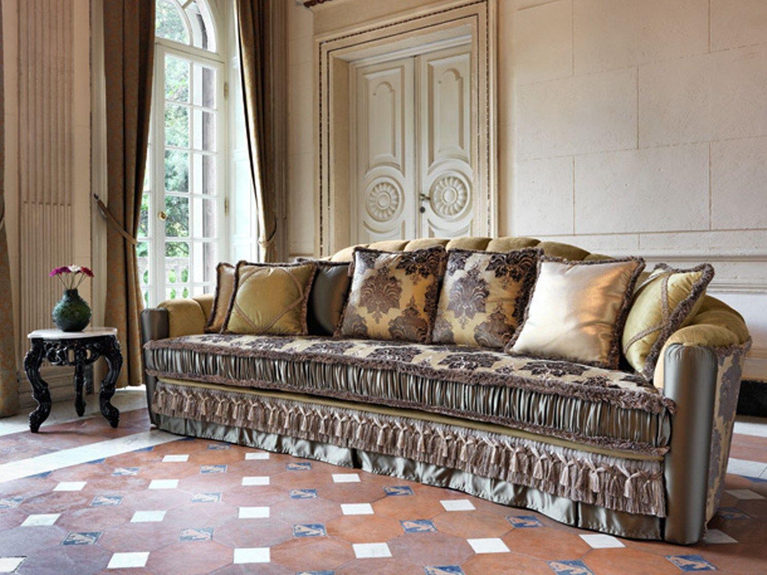 4 seater fabric sofa | Malvina Cannelloni by Domingo salotti