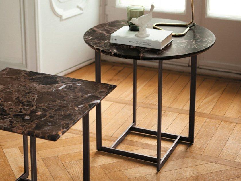 Round marble coffee table | Londra 3 by Porada