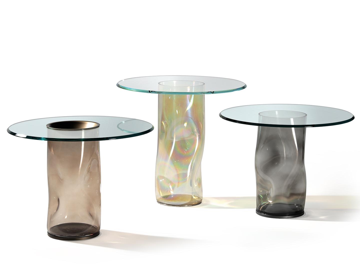 Round glass coffee table | Dandolo by Reflex