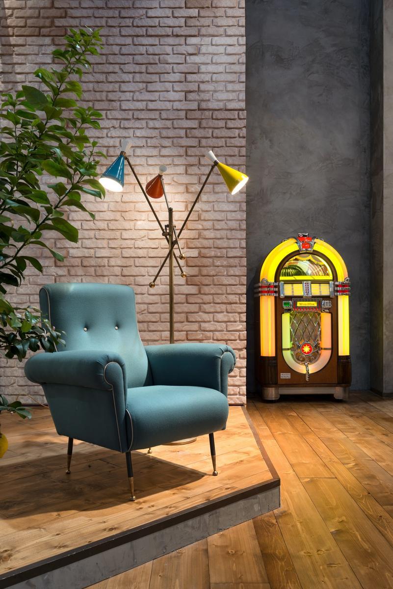 Wool armchair with armrests | Pulce by Mantellassi 1926