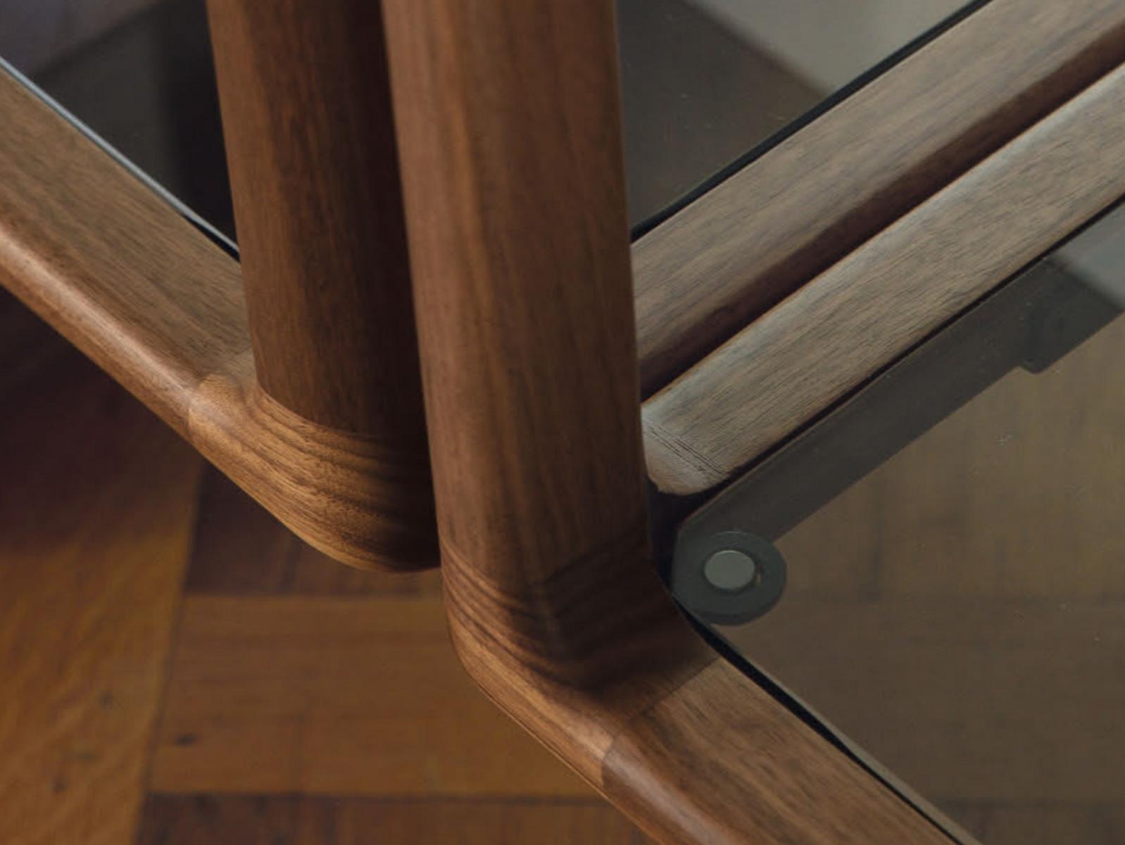 Open modular wooden bookcase | Myria by Porada