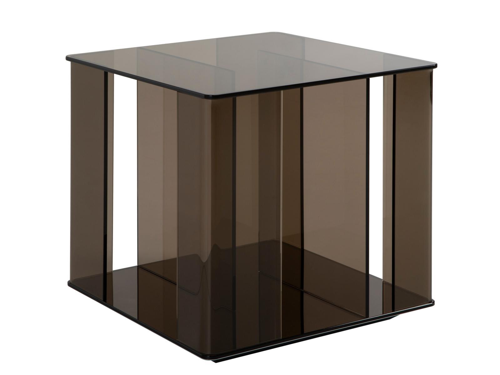 Low square glass coffee table | Dedalo by Tonin Casa