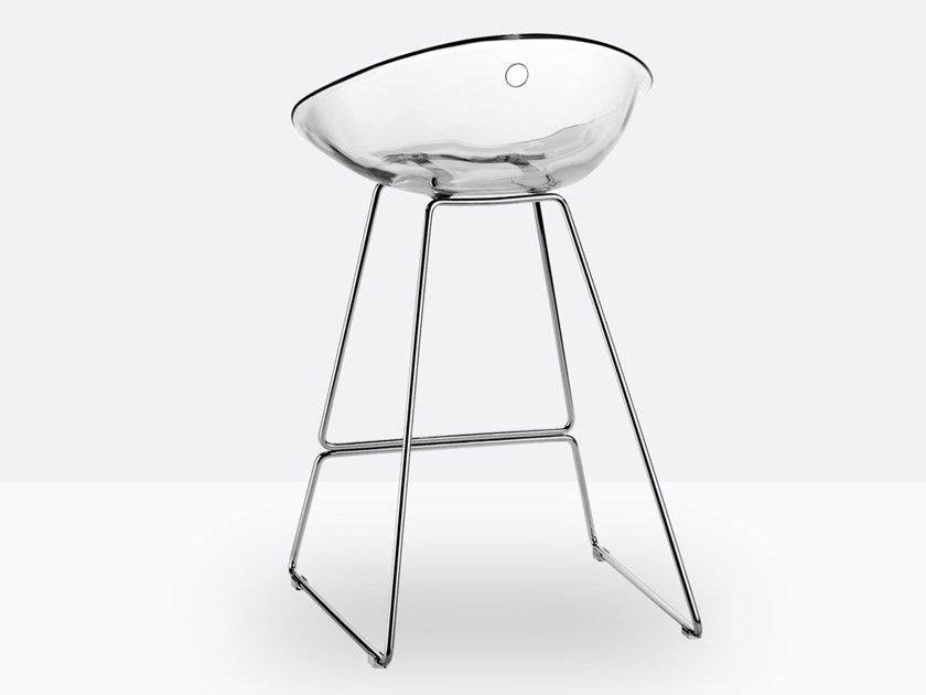 Sled base stool | Gliss 902 by Pedrali