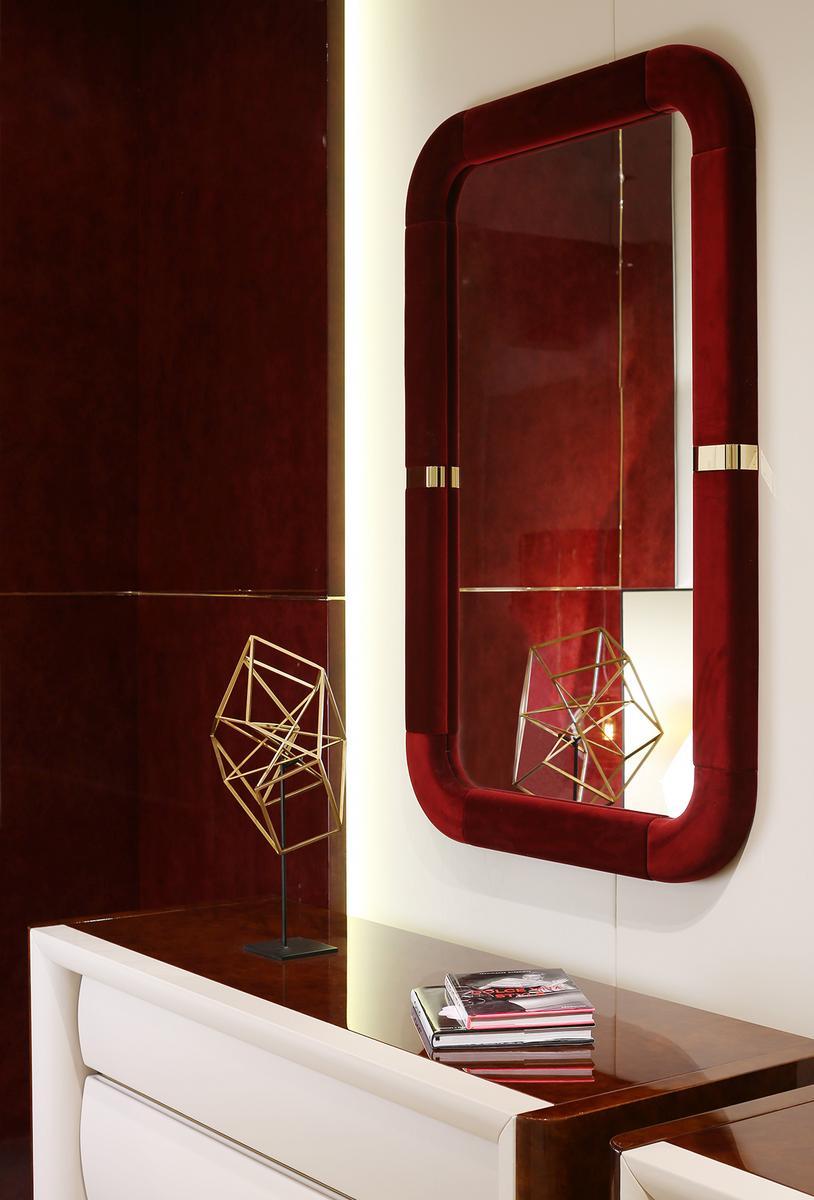 Rectangular wall-mounted framed mirror | Madison by Turri