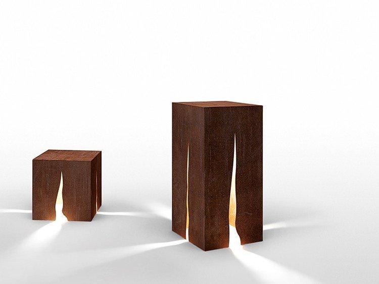 Corten™ bollard light | Granito by Artemide