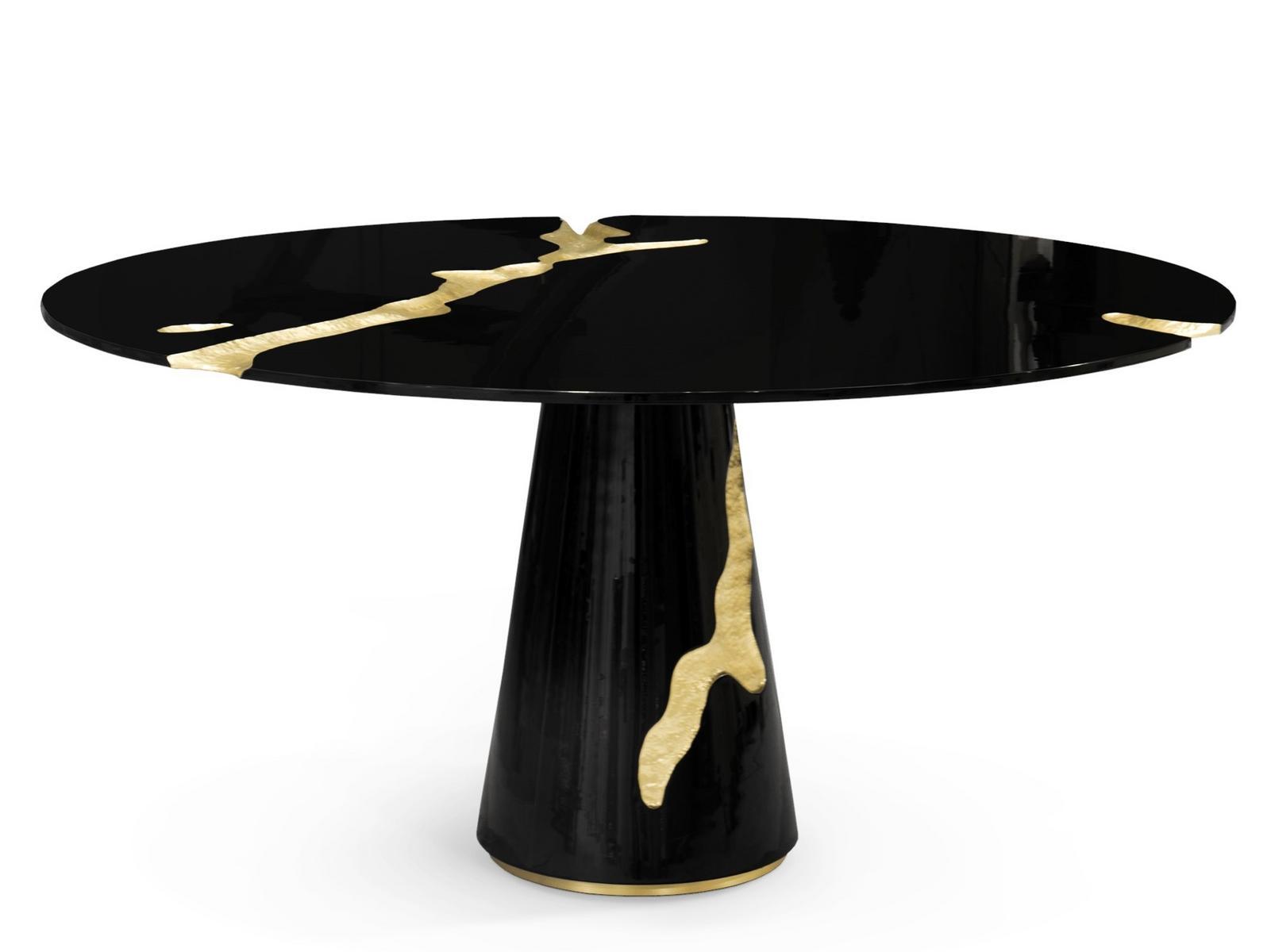 Round wooden dining table | Empire by Boca Do Lobo