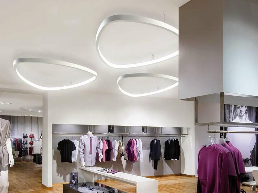 LED aluminium ceiling lamp | Soft Delta by Sattler