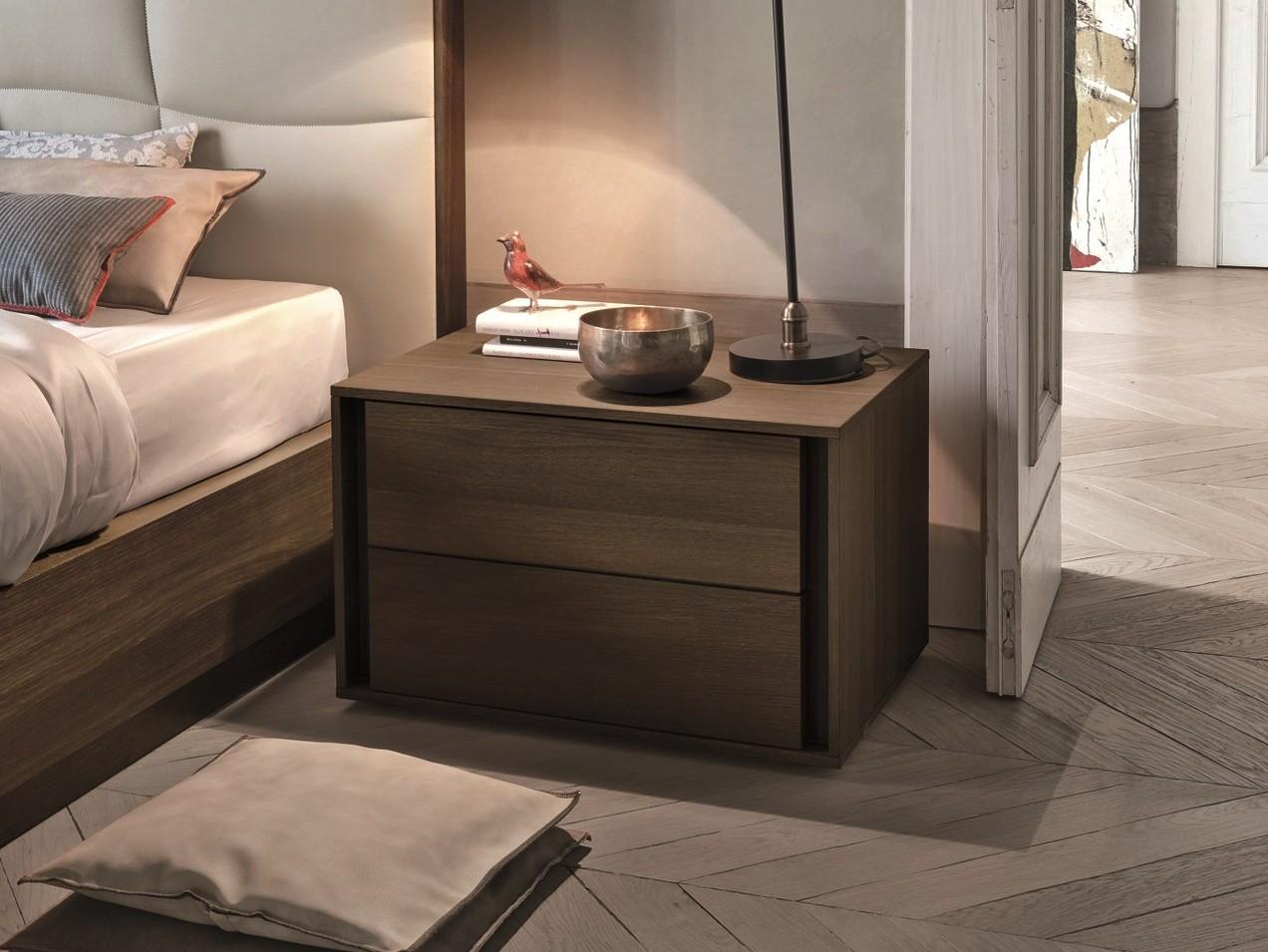 Rectangular oak bedside table | Vip by Tomasella
