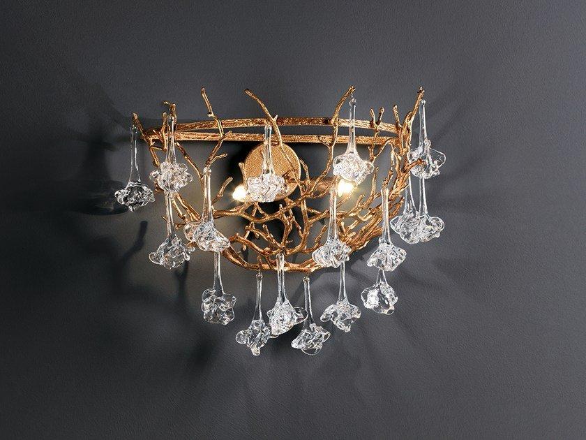 Handmade bronze wall lamp | Coral Ap1442/2 by Serip