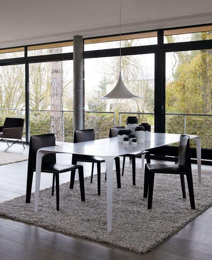 Rectangular Cristalplant® table | Link by B&B Italia