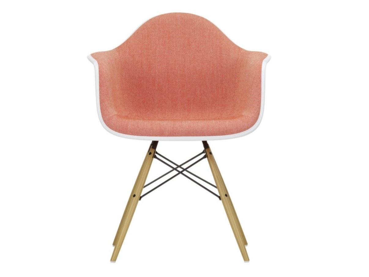Upholstered fabric chair with armrests | Daw by Vitra