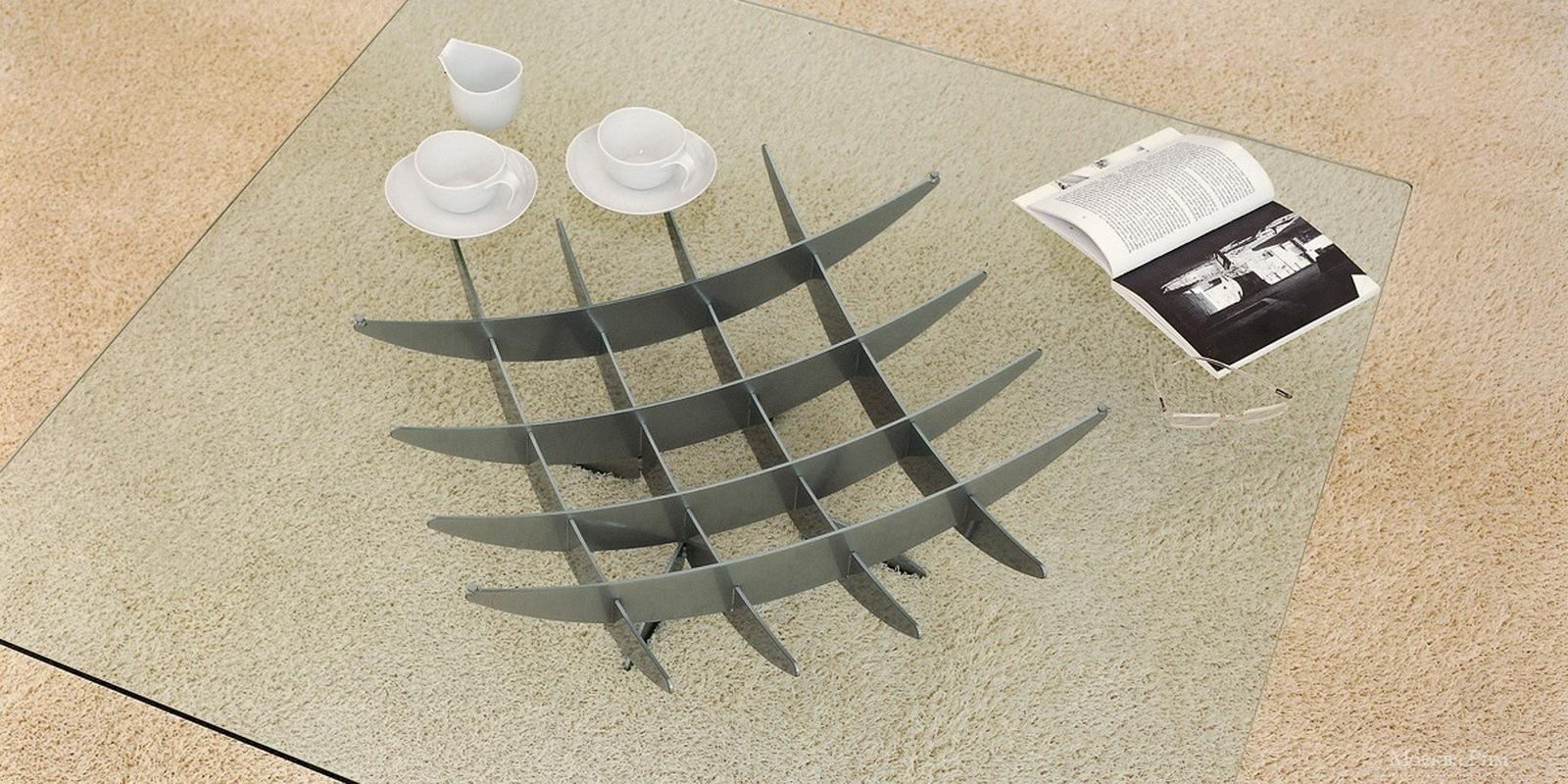 Square glass coffee table | Atlas by Cattelan Italia