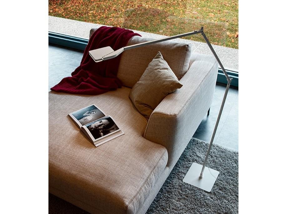 Contemporary style LED direct light height-adjustable aluminium floor lamp | Jackie Iot by Panzeri