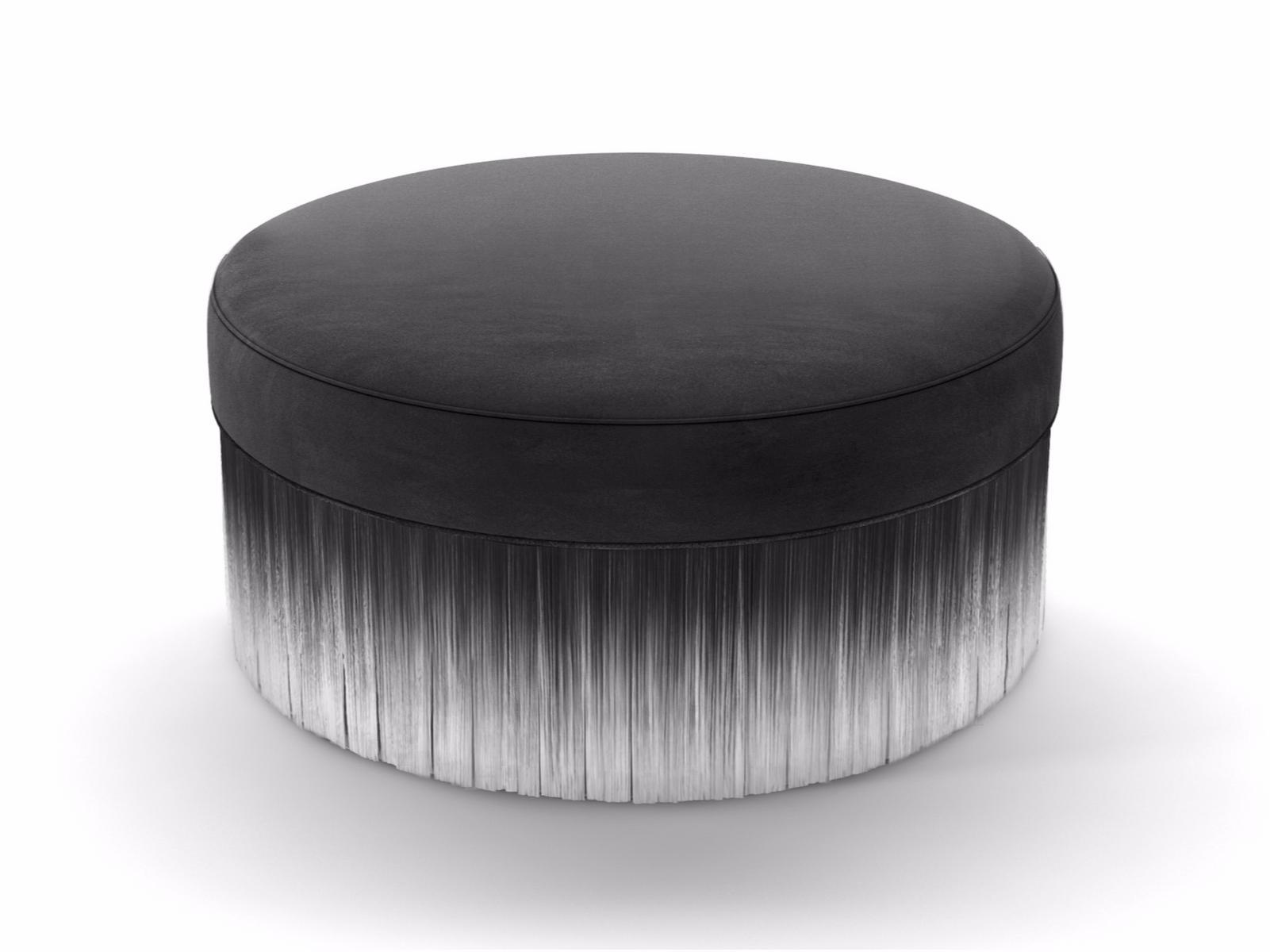 Upholstered fabric pouf | Amami by Moooi