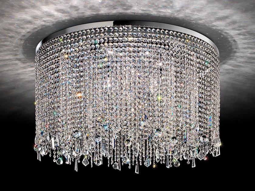 Incandescent metal ceiling lamp with crystals | Impero & Deco Ve 811 Pl Rd by Masiero