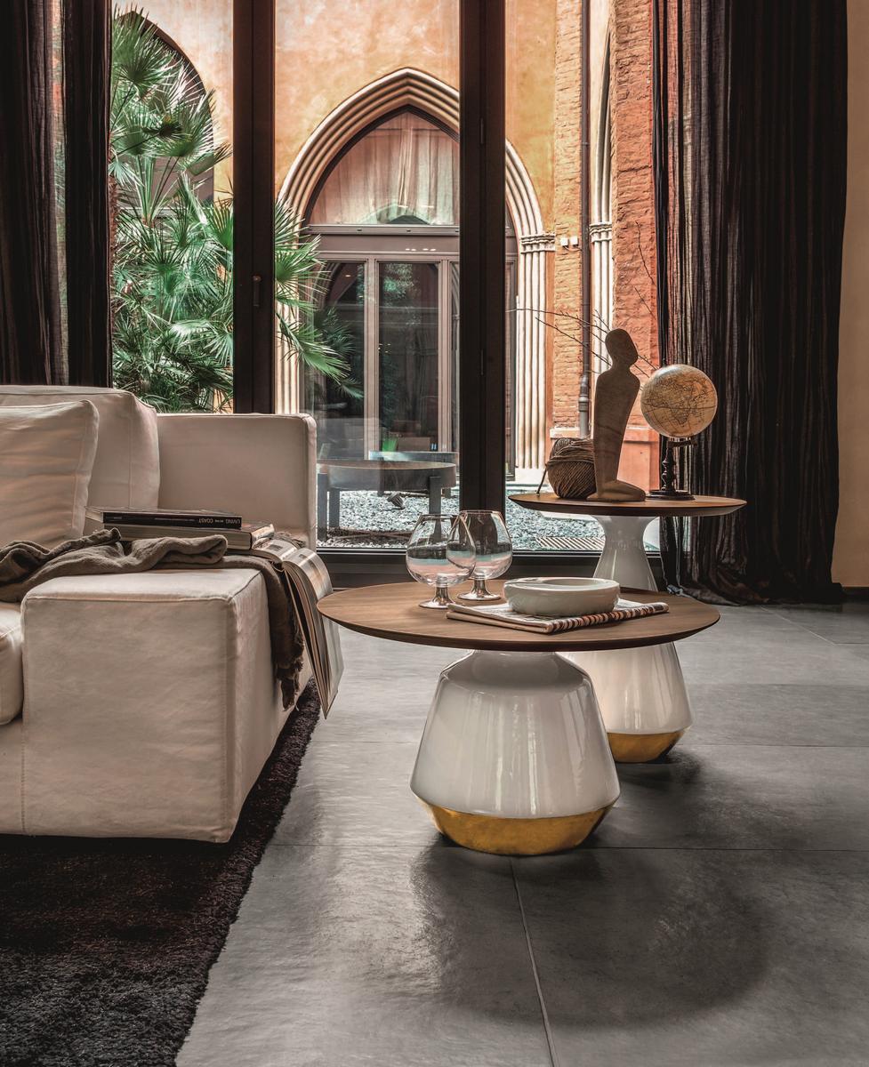 Round MDF coffee table | Amira by Tonin Casa