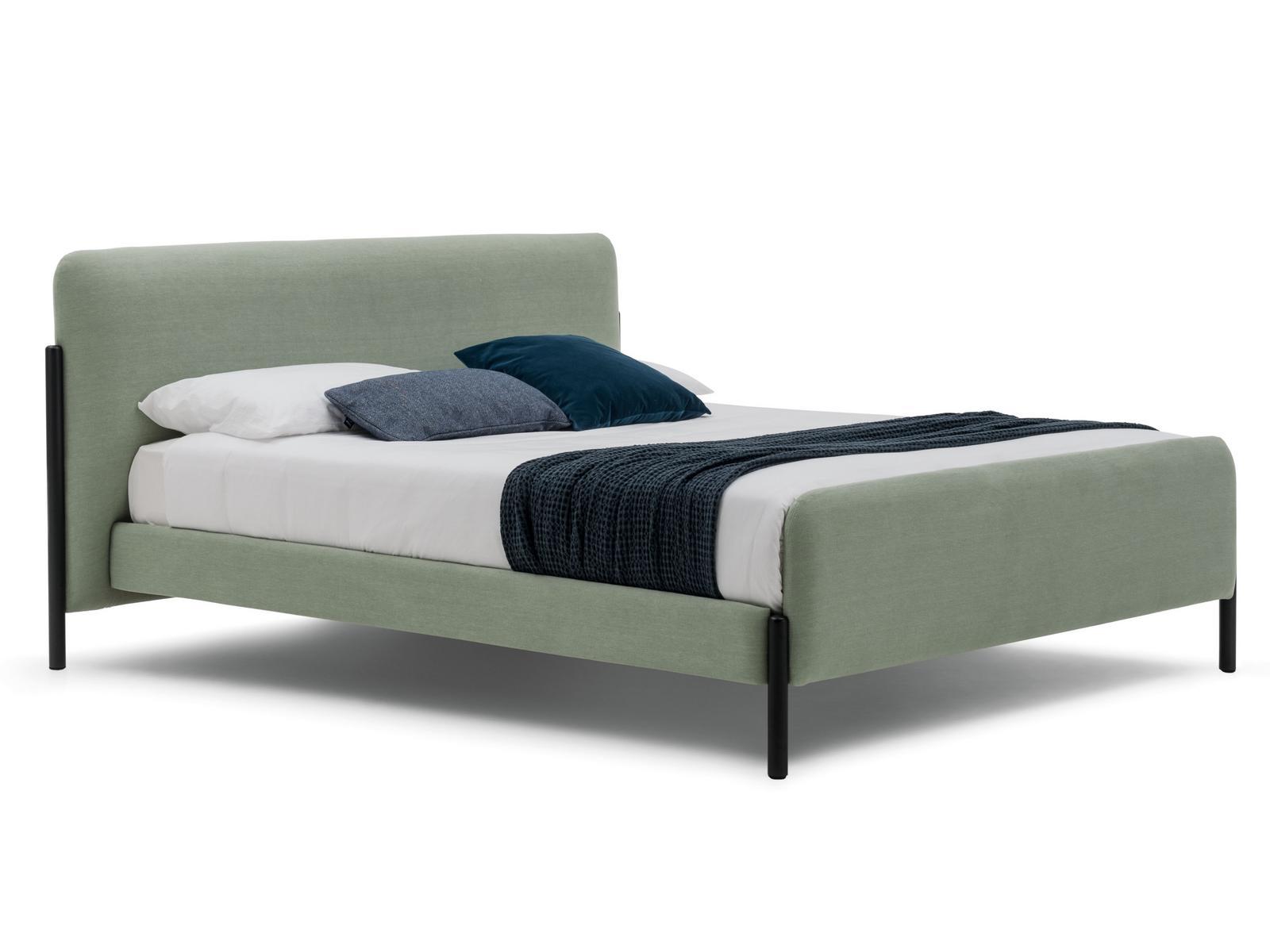 Upholstered double bed | Flag by Bolzan letti