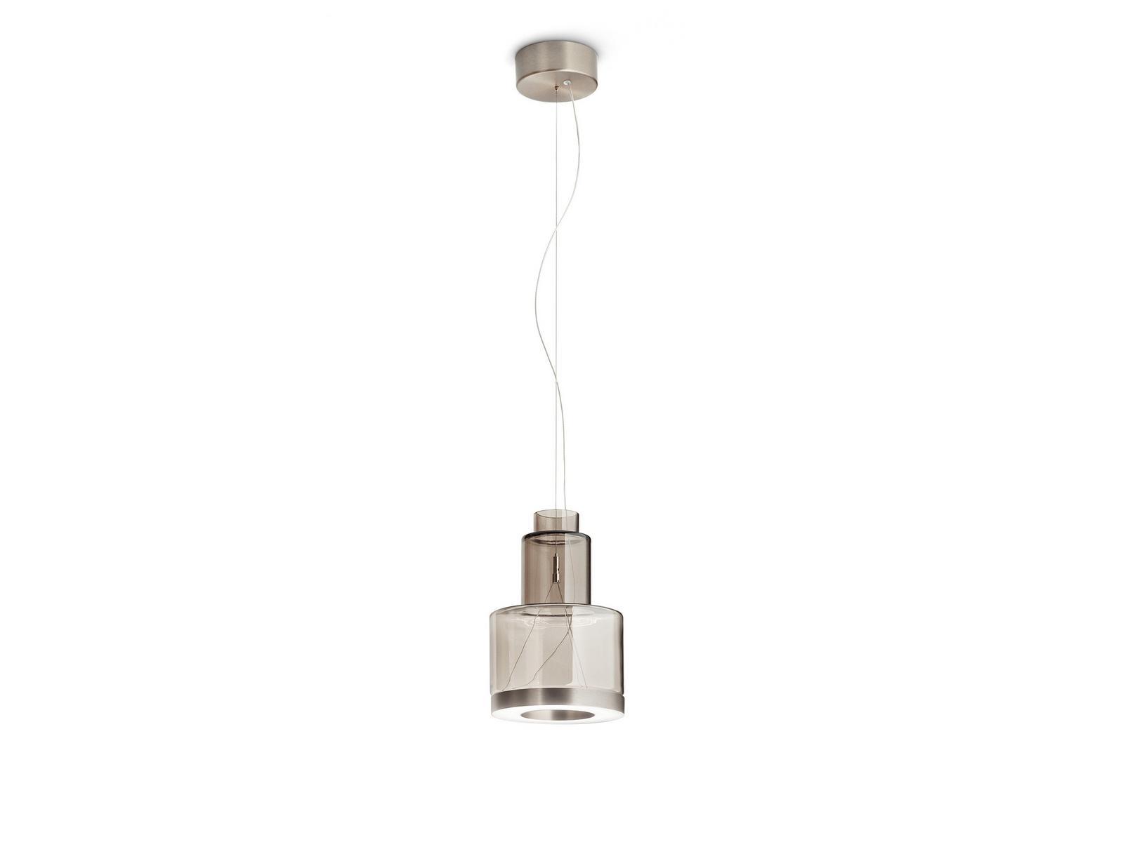 LED direct light glass pendant lamp | Medea Sp2 by Vistosi