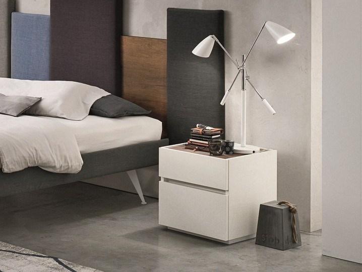 Wooden bedside table with drawers | Replay by Tomasella