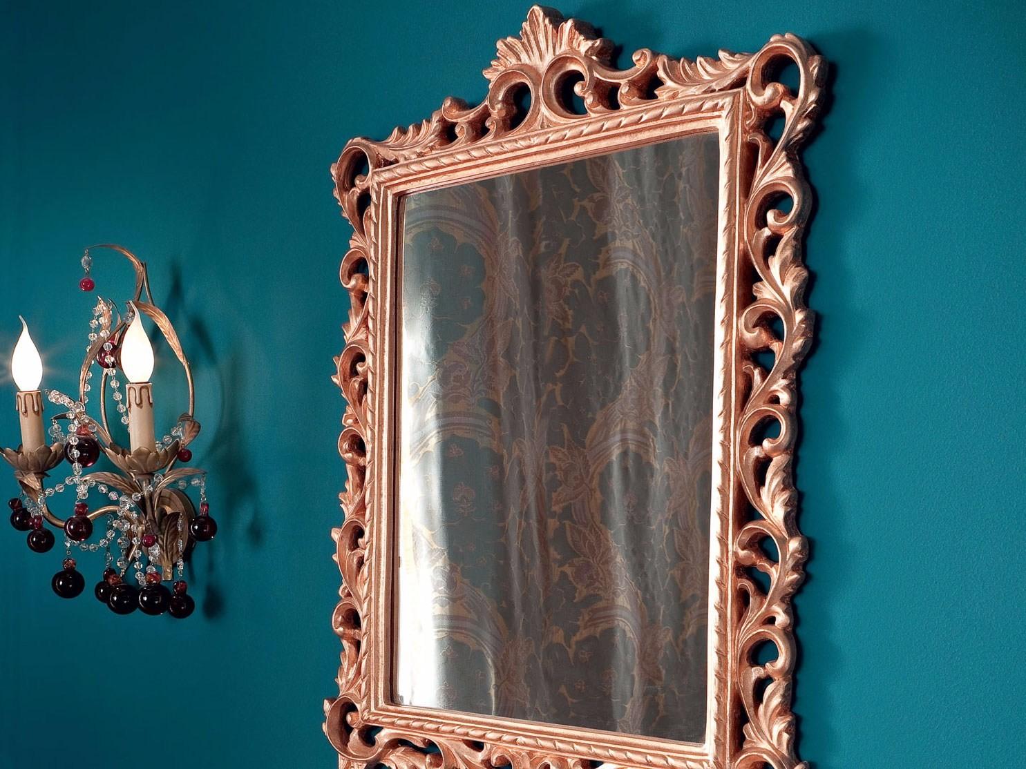 Rectangular wall-mounted framed mirror | 13688 by Modenese Gastone