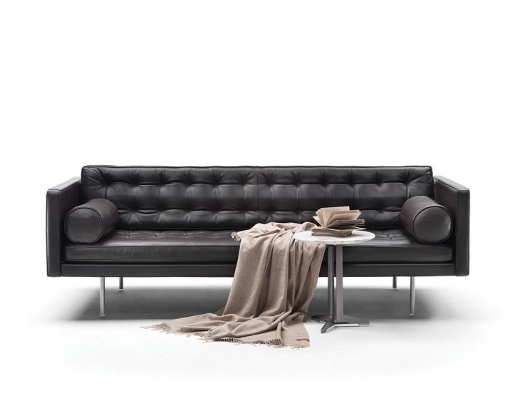 Tufted leather sofa bed | Magister by Flexform