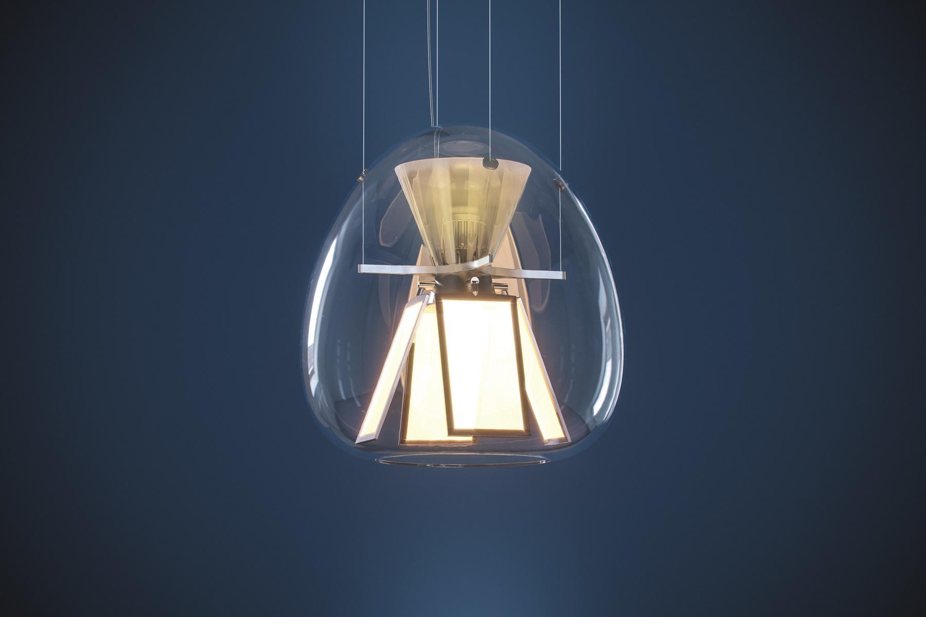 Direct light blown glass pendant lamp | Harry H. by Artemide