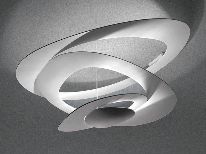 Indirect light aluminium ceiling lamp | Pirce Mini by Artemide