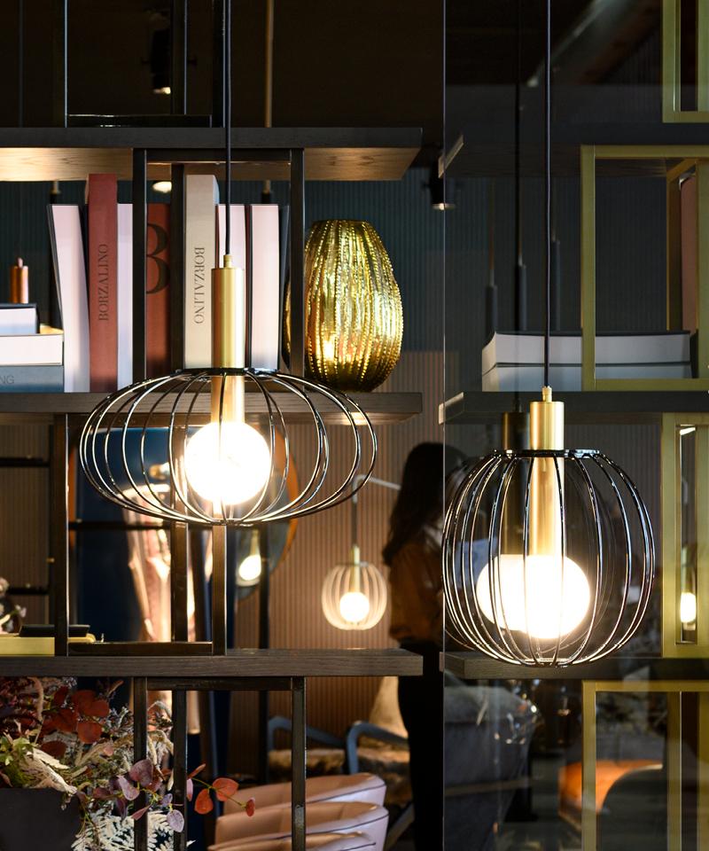 LED metal pendant lamp | Lira by Borzalino