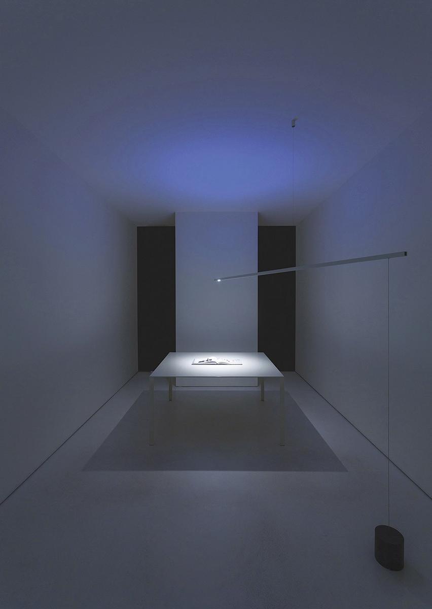 LED metal suspension / floor lamp | Fosbury by Davide Groppi