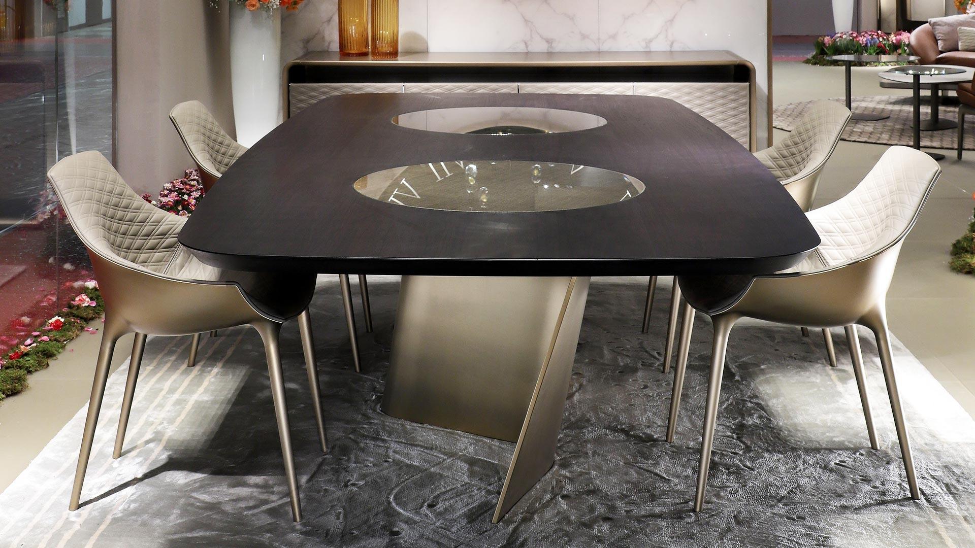 Rectangular Marble glass table | Esse by Reflex