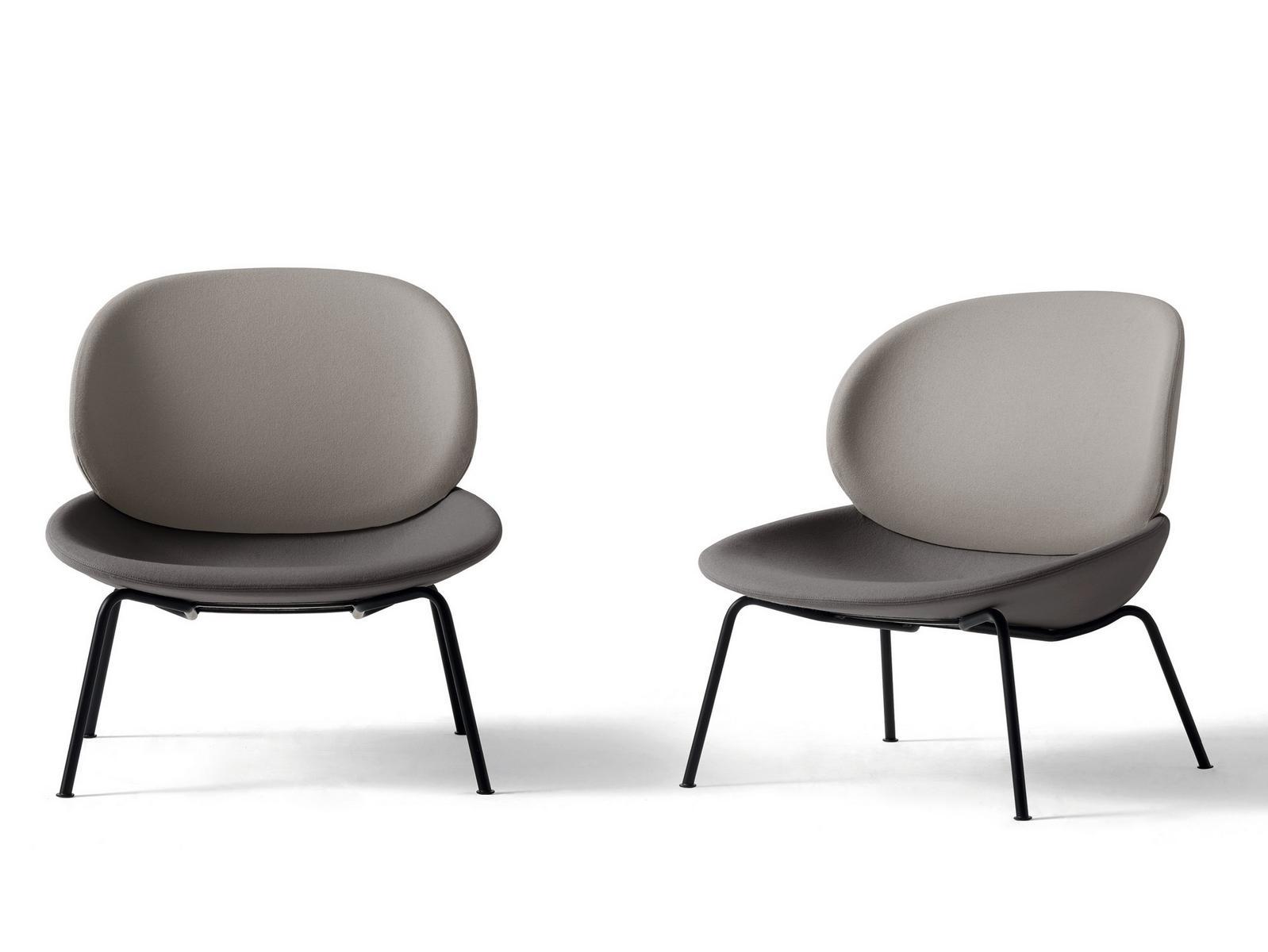 Upholstered fabric easy chair | Tellin by Arflex