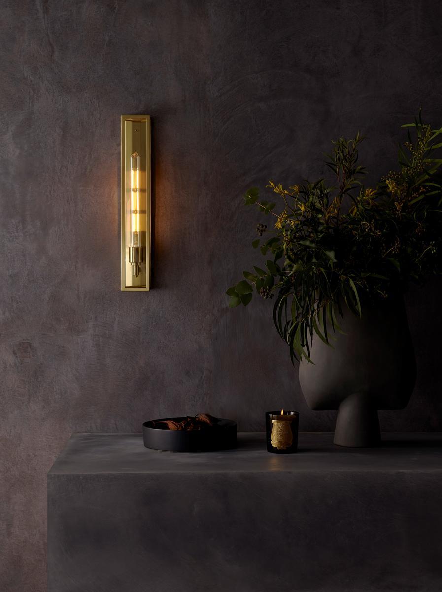 LED wall lamp in brass and glass | Harvard 500 by Astro lighting