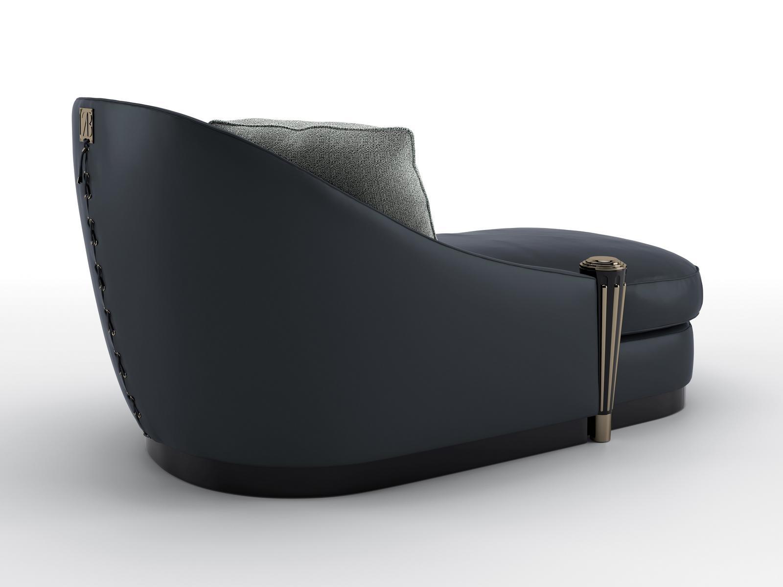Leather day bed | Legend by Bruno Zampa