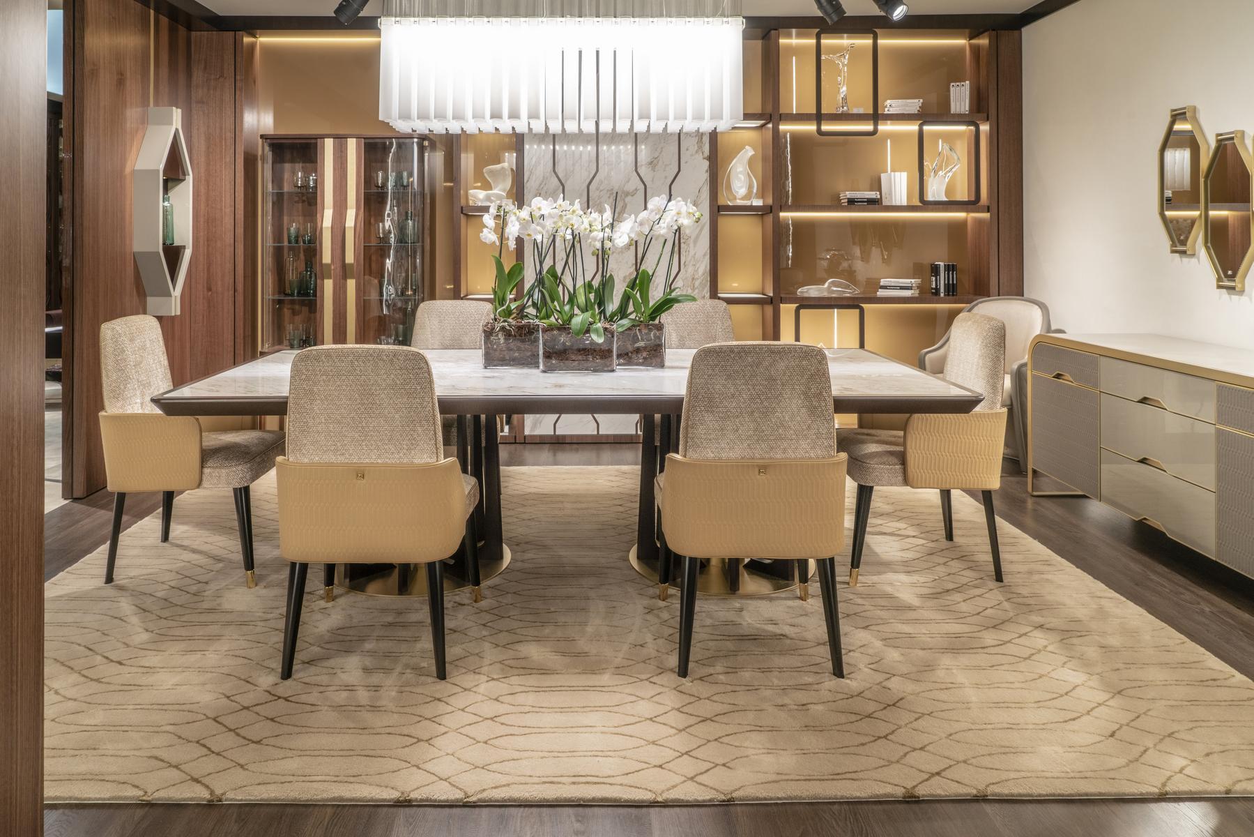 Upholstered velvet chair with armrests | Caprice by Bruno Zampa