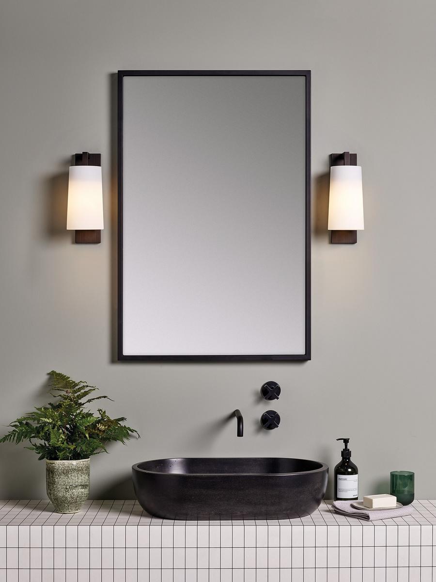 Wall lamp with steel and fabric dimmer | Lago by Astro lighting