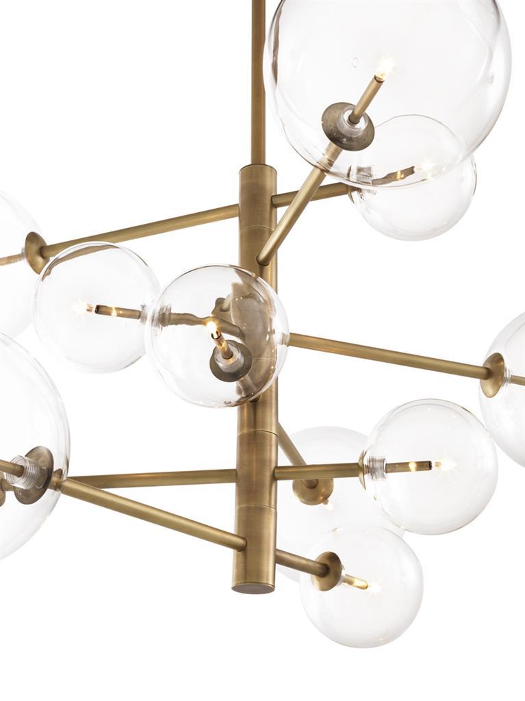 Metal pendant lamp | Argento by Eichholtz