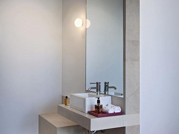 Opal glass wall light | Mini Glo-ball Cw by Flos