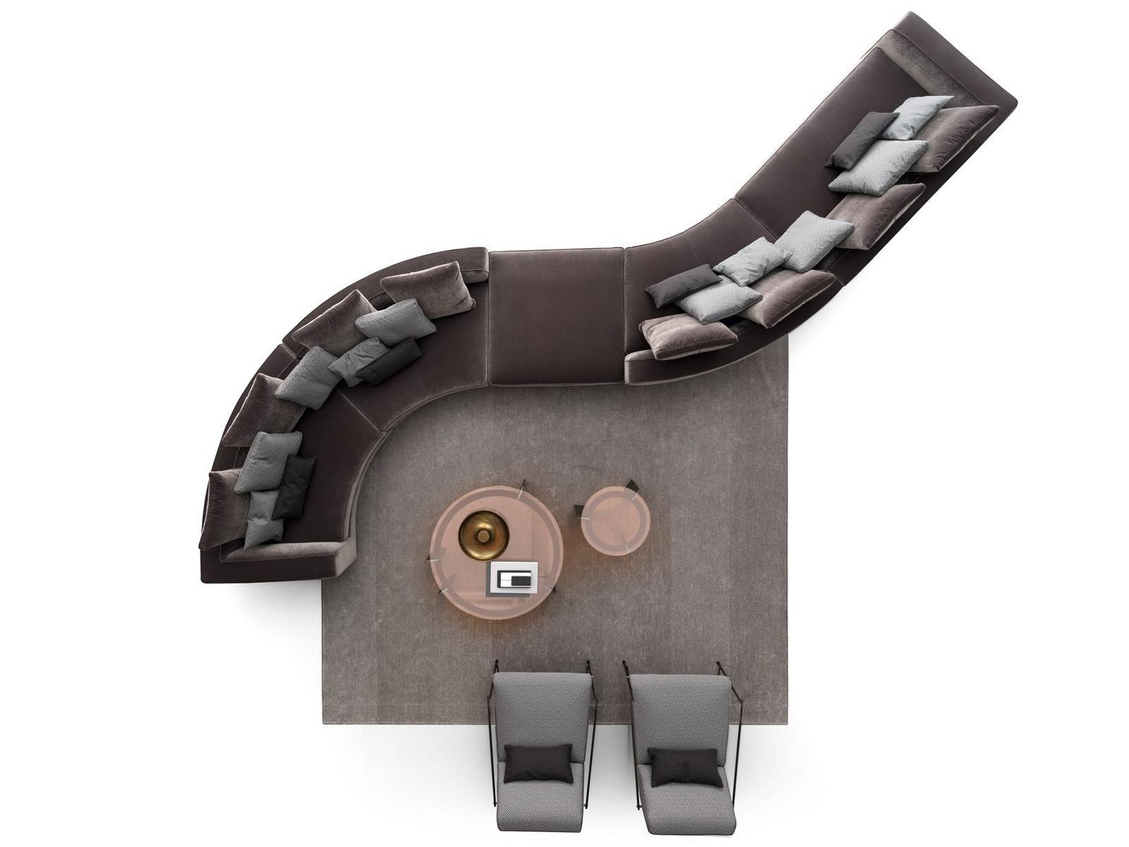 Solid-color rectangular rug | Waves by Ditre Italia