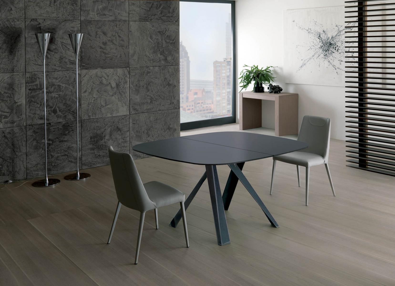 Upholstered leather chair | Sofia by Ozzio Italia