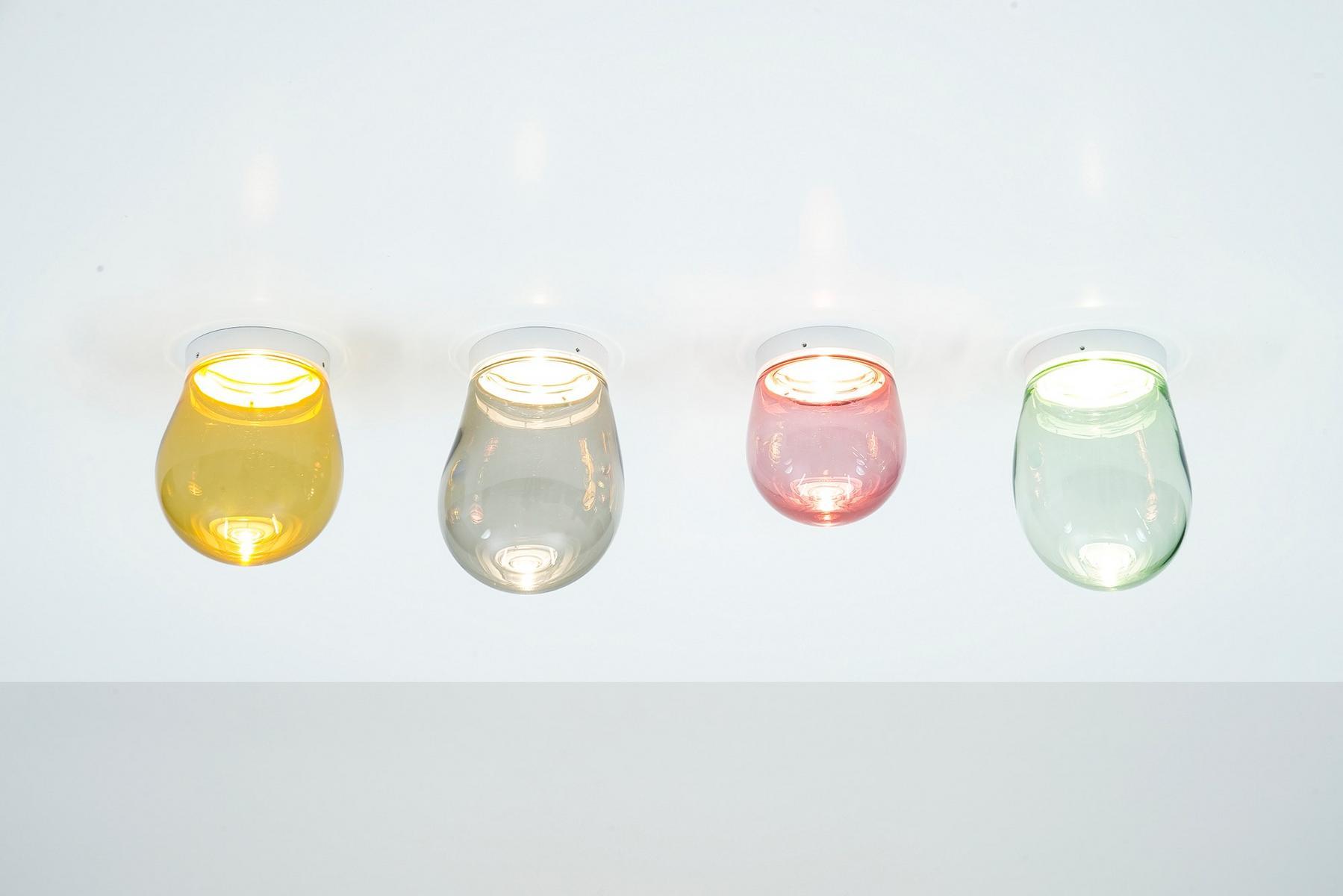 LED glass ceiling light with dimmer | Dropz by Dark