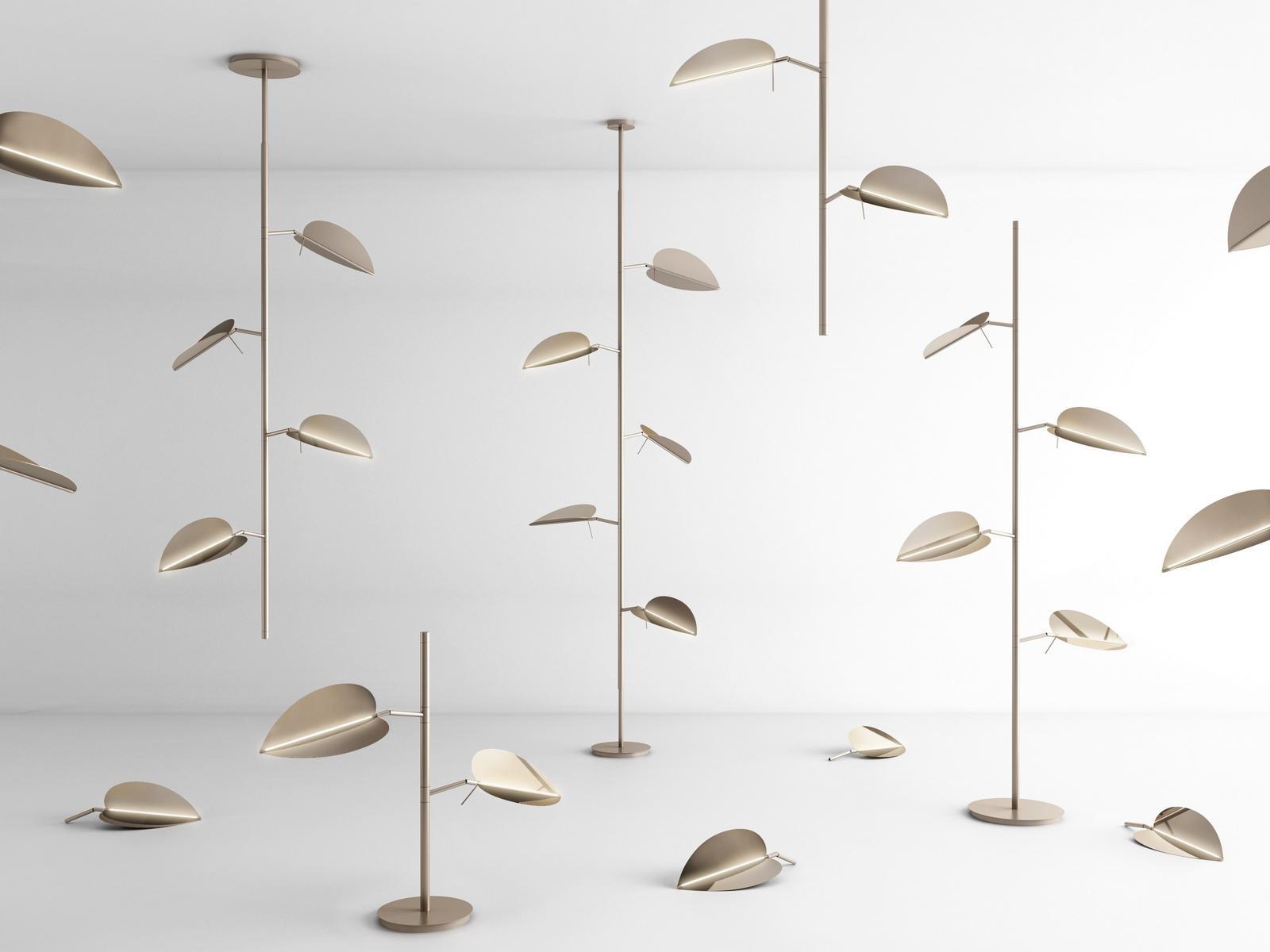 LED indirect light metal floor lamp | Aracea by Visionnair