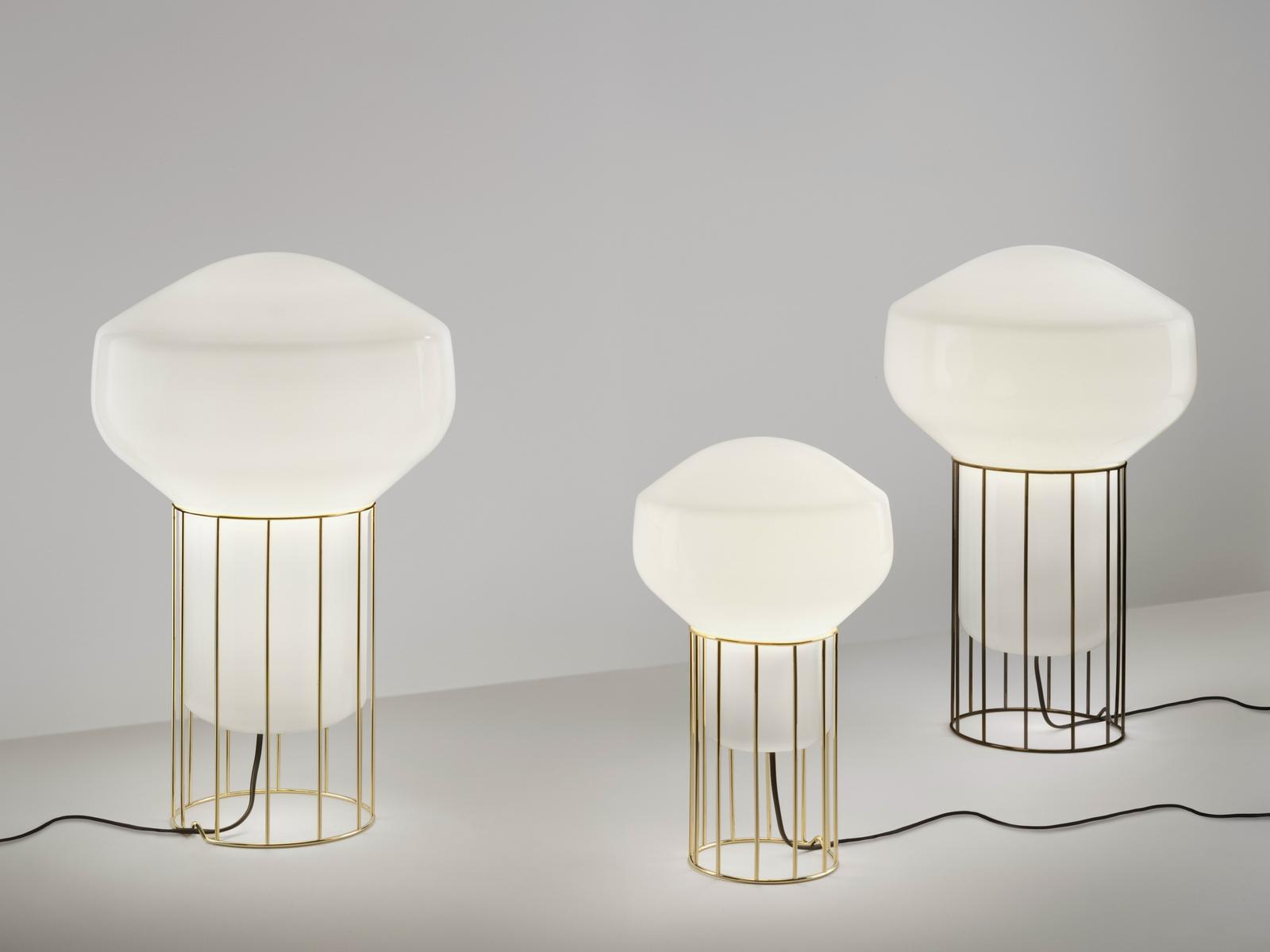 Blown glass table lamp | Aérostat by Fabbian