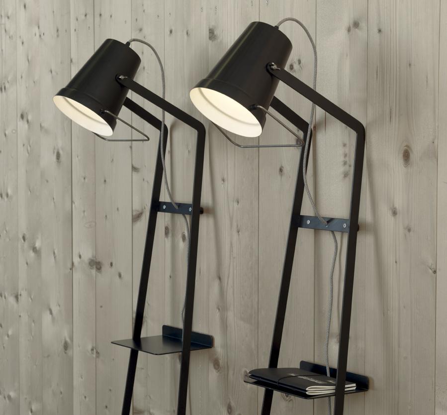 Direct light painted metal floor lamp | Alfred by Karman