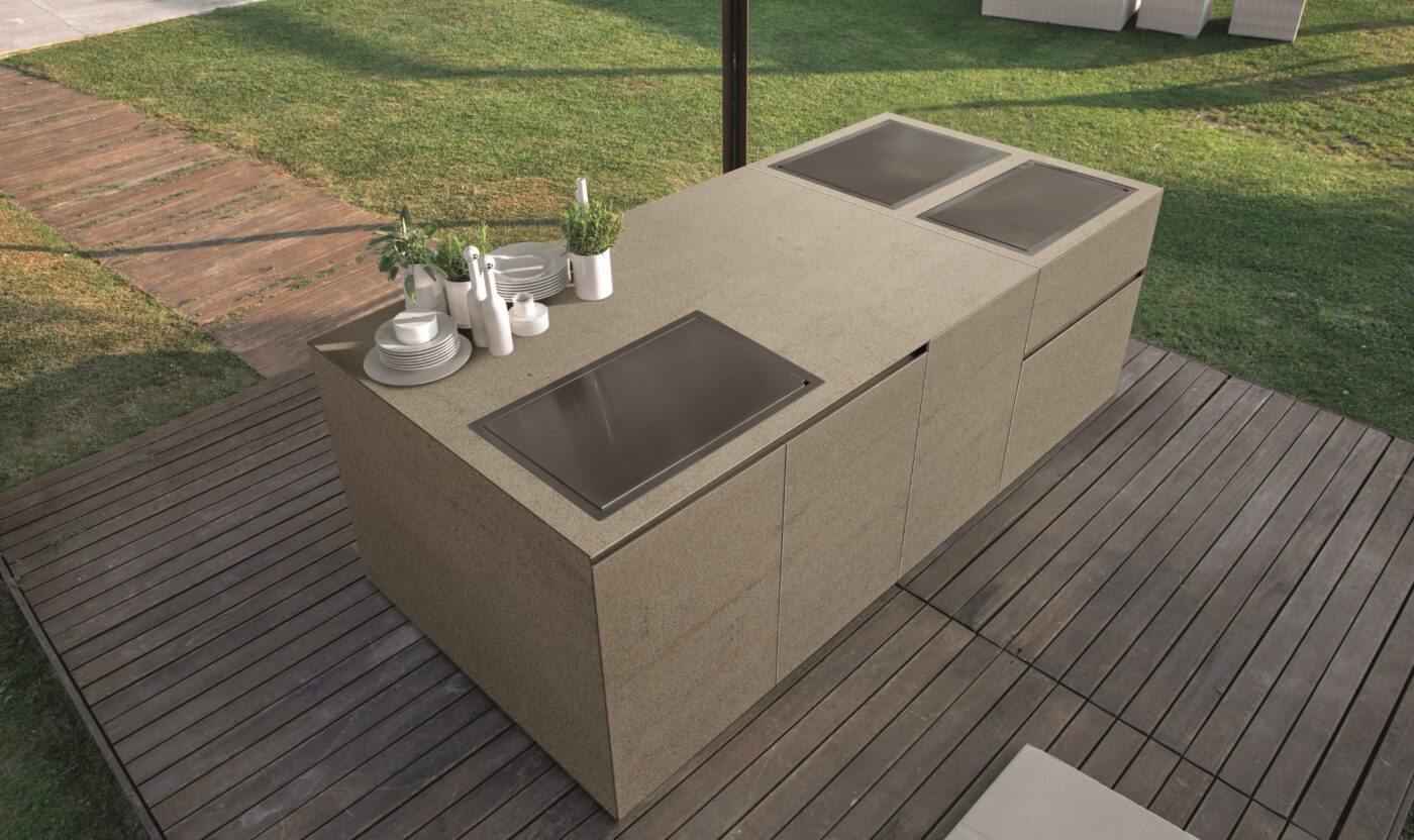 Kitchen with handles Aster Cucine Outdoor
