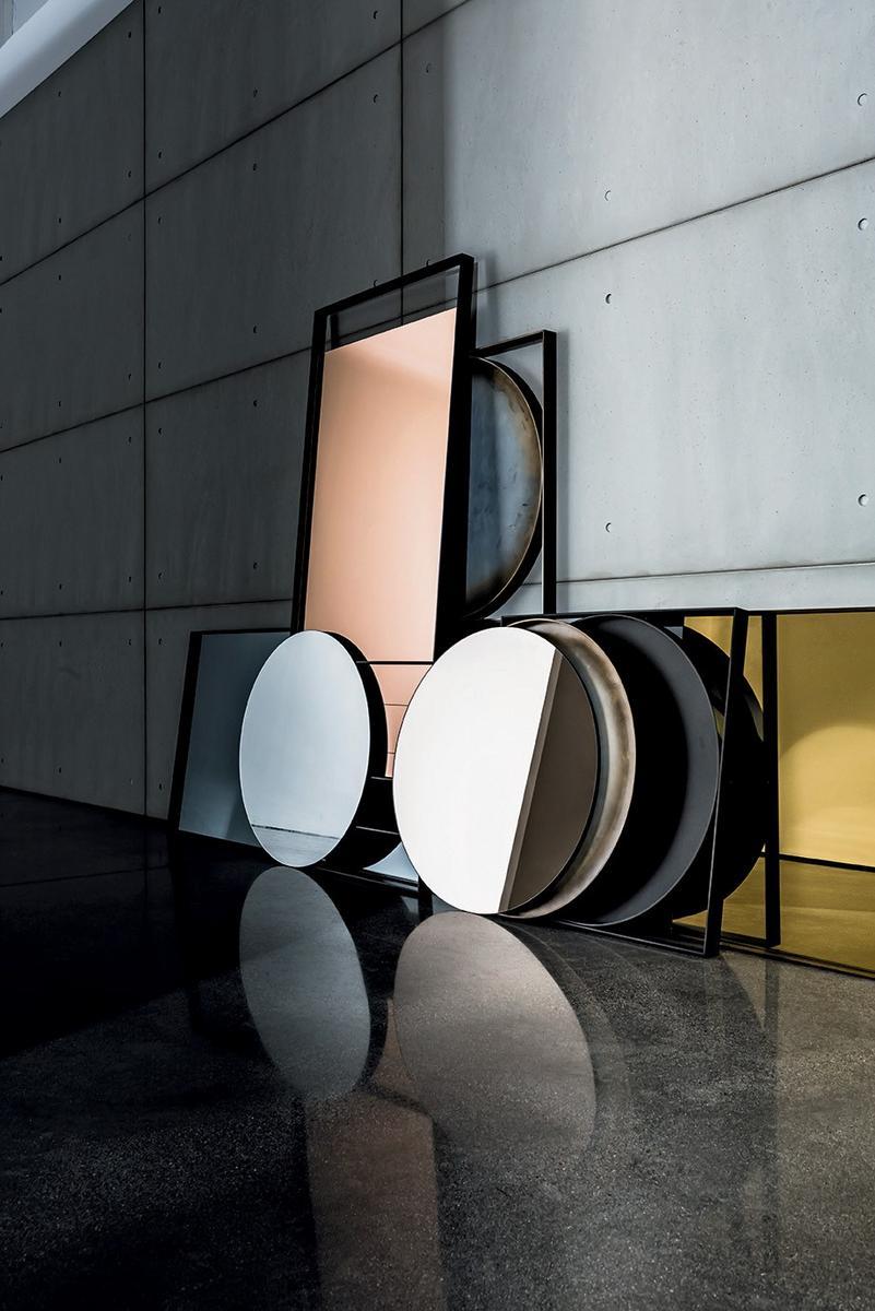 Square wall-mounted mirror | Visual Geometric by Sovet