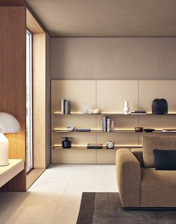 Sectional fabric sofa | Westside by Poliform