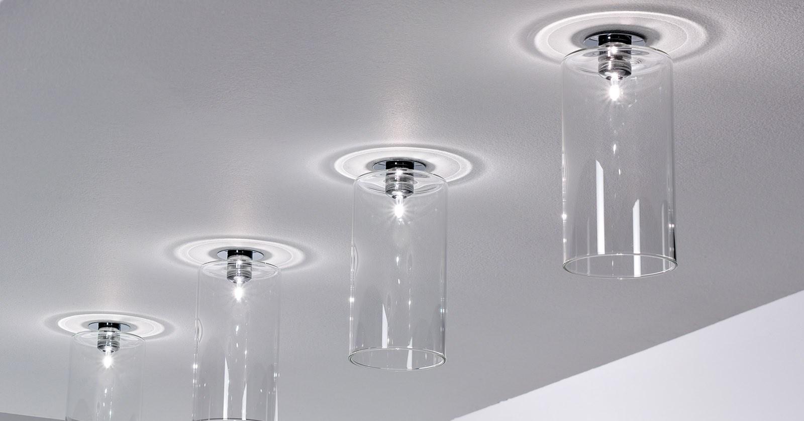 Halogen crystal ceiling lamp | Spillray by Axolight