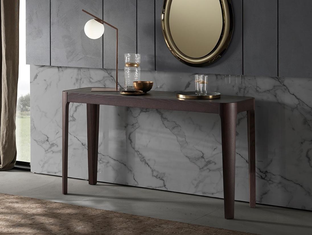 Rectangular wooden console table | Cross by Riflessi