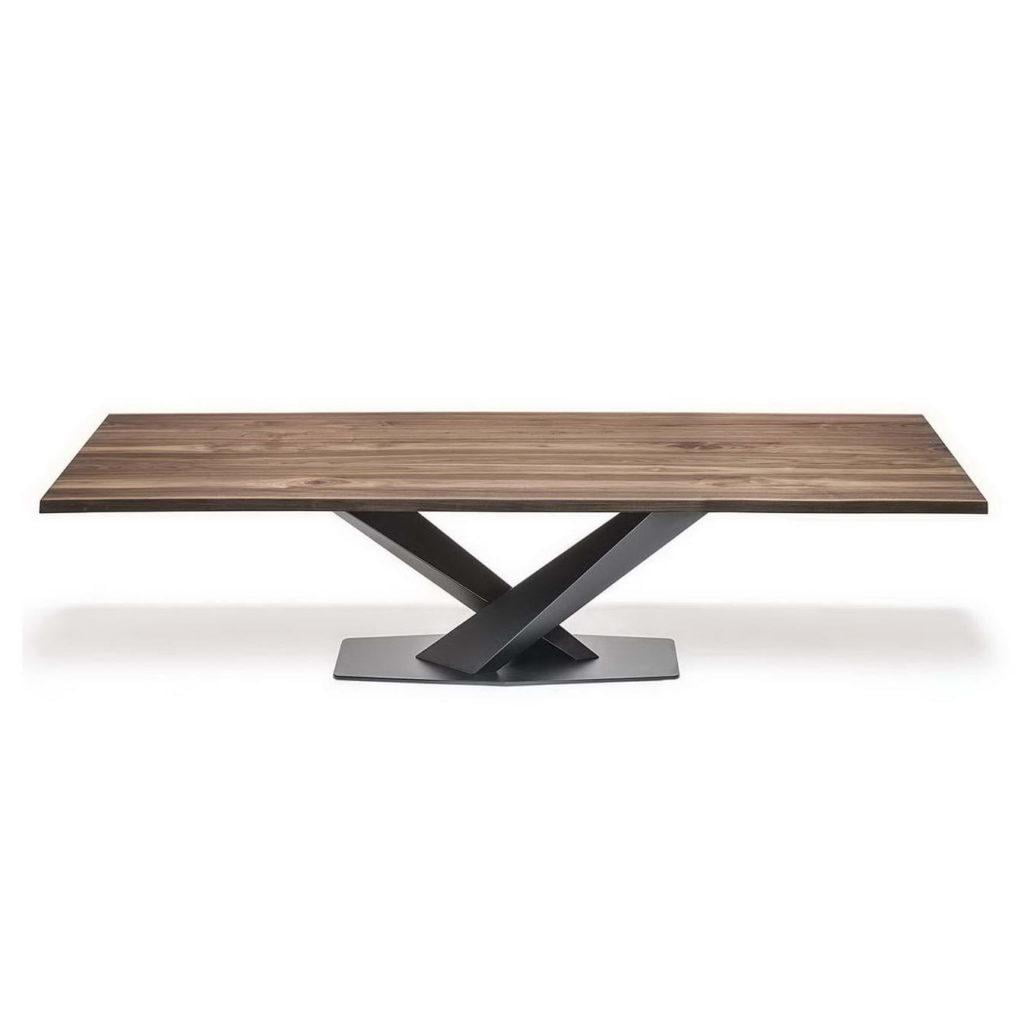 Rectangular metal table | Stratos Wood by Cattelan Italia